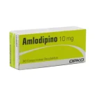 Amlodipino 10 mg 30 Comprimidos Recubiertos