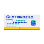 Gemfibrozilo 600 mg 20 Comprimidos
